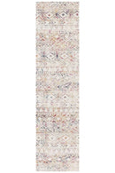 Oasis-Oasis Ismail Multi Grey Rustic Runner Rug