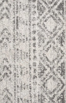 Oasis-Oasis Ismail White Grey Rustic Round Rug