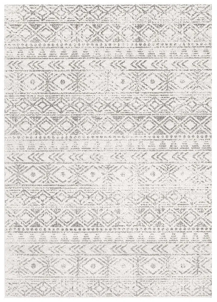 Oasis-Oasis Ismail White Grey Rustic Rug