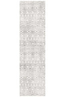 Oasis-Oasis Ismail White Grey Rustic Runner Rug