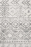 Oasis-Oasis Ismail White Grey Rustic Runner Rug