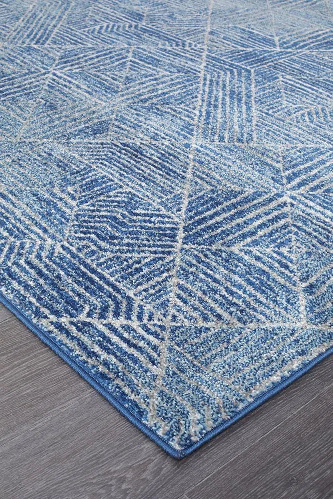 Oasis-Oasis Kenza Contemporary Navy Rug