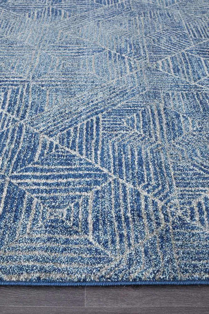 Oasis-Oasis Kenza Contemporary Navy Rug