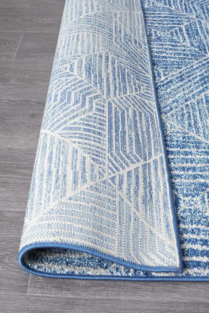 Oasis-Oasis Kenza Contemporary Navy Rug
