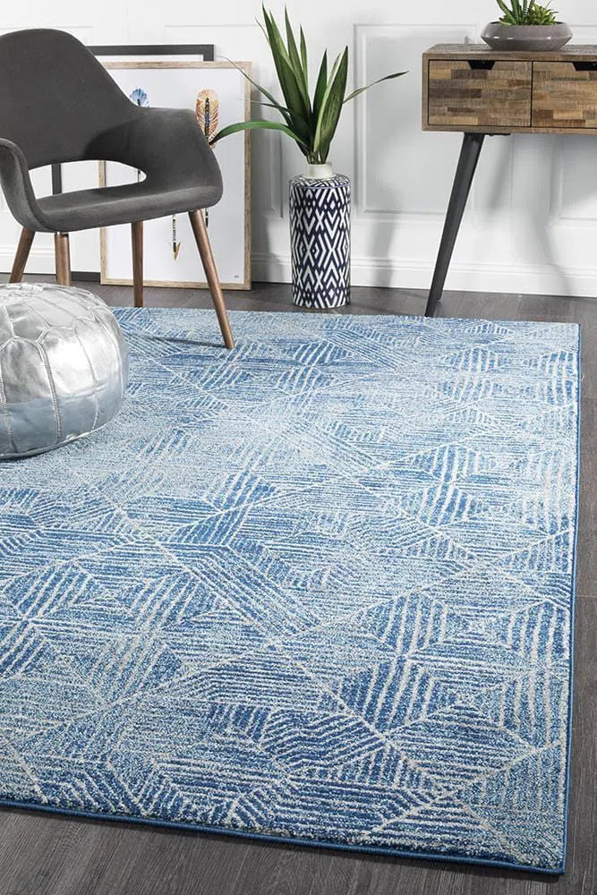 Oasis-Oasis Kenza Contemporary Navy Rug