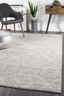 Oasis-Oasis Kenza Contemporary Silver Rug