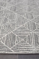 Oasis-Oasis Kenza Contemporary Silver Runner Rug