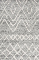 Oasis-Oasis Nadia Grey Rustic Tribal Round Rug