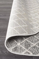 Oasis-Oasis Nadia Grey Rustic Tribal Round Rug