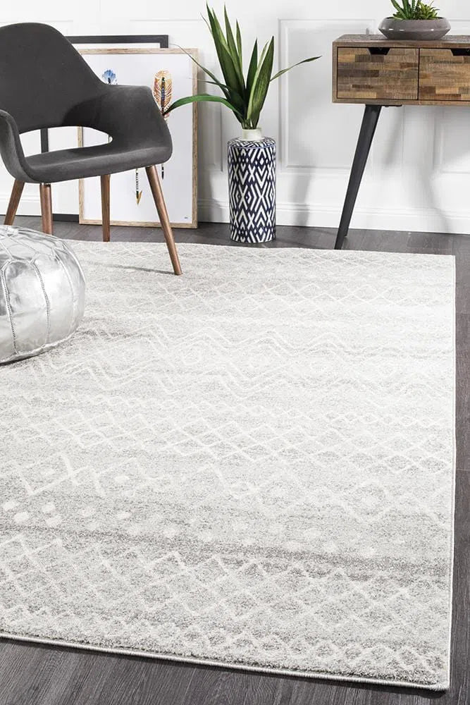 Oasis-Oasis Nadia Grey Rustic Tribal Rug