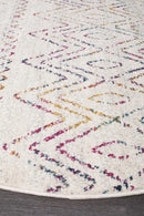 Oasis-Oasis Nadia Multi Rustic Tribal Round Rug