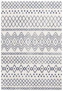 Oasis-Oasis Nadia White Blue Rustic Tribal Rug
