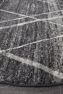 Oasis-Oasis Noah Charcoal Contemporary Round Rug