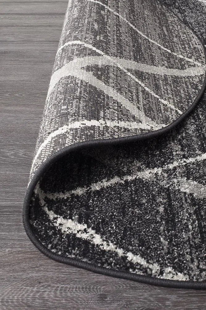 Oasis-Oasis Noah Charcoal Contemporary Round Rug