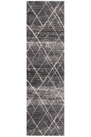Oasis-Oasis Noah Charcoal Contemporary Runner Rug