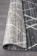 Oasis-Oasis Noah Charcoal Contemporary Runner Rug