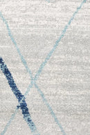 Oasis-Oasis Noah White Blue Contemporary Rug