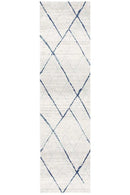 Oasis-Oasis Noah White Blue Contemporary Rug