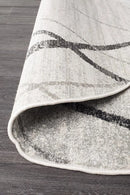 Oasis-Oasis Noah White Grey Contemporary Round Rug