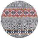 Oasis-Oasis Sabrina Multi Tribal Round Rug
