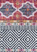 Oasis-Oasis Sabrina Multi Tribal Round Rug