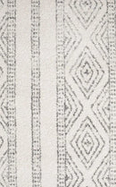 Oasis-Oasis Salma White And Grey Tribal Round Rug