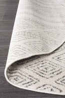 Oasis-Oasis Salma White And Grey Tribal Round Rug