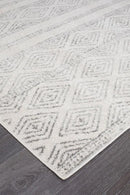 Oasis-Oasis Salma White And Grey Tribal Rug