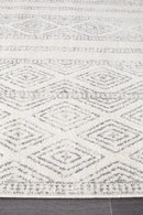 Oasis-Oasis Salma White And Grey Tribal Rug