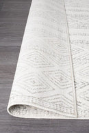 Oasis-Oasis Salma White And Grey Tribal Rug