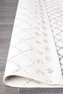 Oasis-Oasis Selma White Grey Tribal Rug