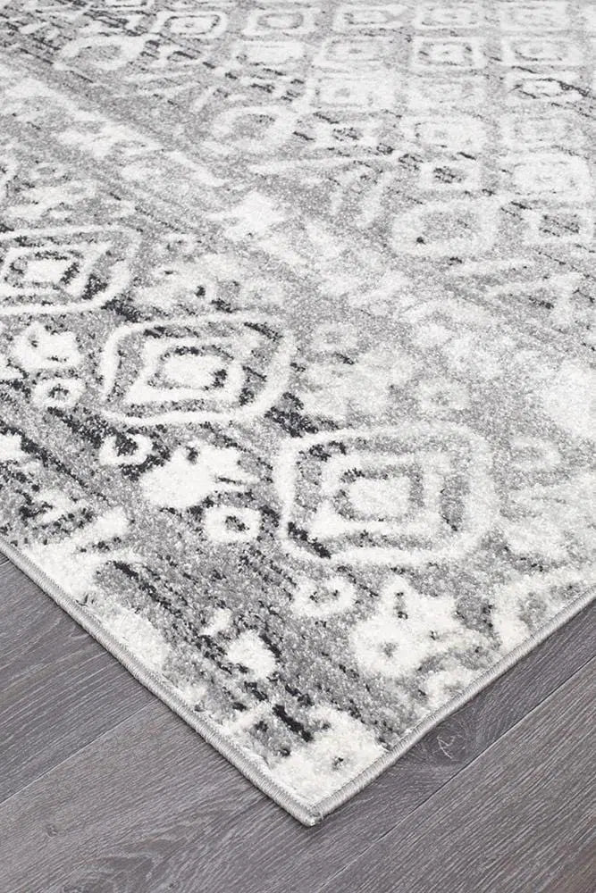 Oasis-Oasis Zakira Dark Grey Tribal Rug