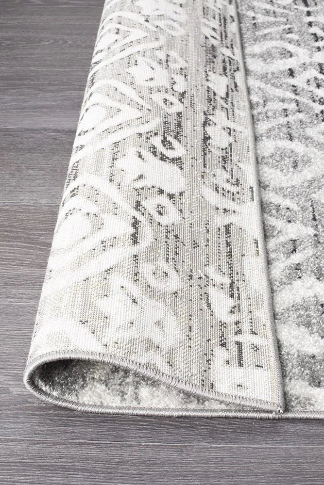 Oasis-Oasis Zakira Dark Grey Tribal Rug
