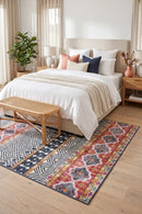 Oasis Sabrina Multi Tribal Rug — AI styled visualisation