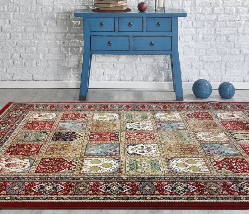 Zeus Red 14 Traditional Rug