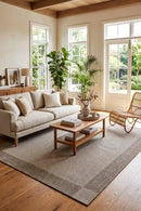 Alfresco 763 Cream Grey Outdoor Rug — styled indoor setting