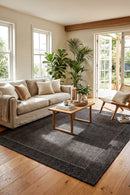 Alfresco 96 Black Outdoor Rug — styled indoor setting