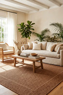 Alfresco 75 Natural Outdoor Rug — styled indoor setting