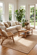 Alfresco 489 Straw Outdoor Rug — styled indoor setting