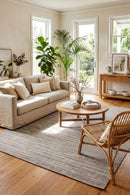 Alfresco 645 Cream Grey Outdoor Rug — styled indoor setting