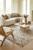 Oxford Mayfair Tribe Bone Rug — AI styled visualisation