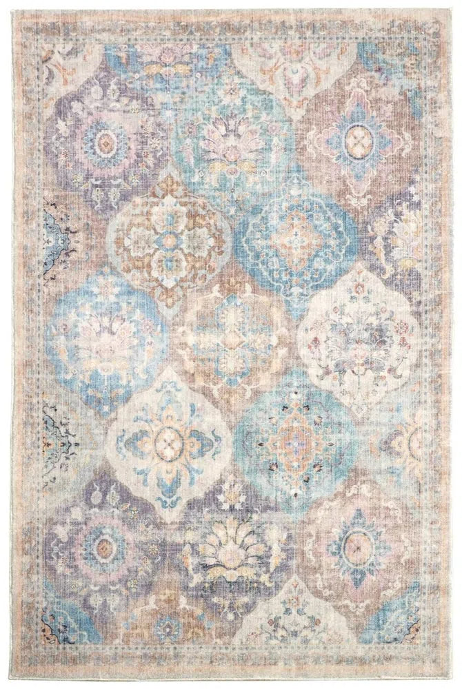 Chighu Multicolour Machine Washable Rug