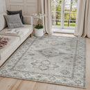 Kanchan Grey Machine Washable Rug