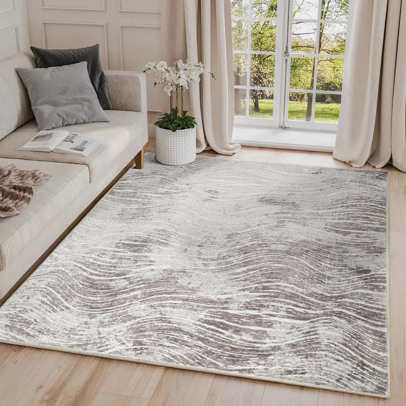Shikhar Beige Machine Washable Rug