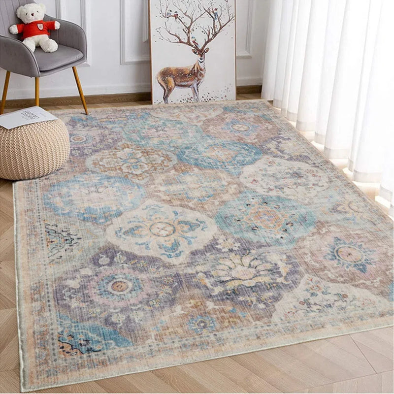 Chighu Multicolour Machine Washable Rug