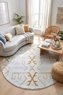 Paradise Cala Gold Round — AI styled visualisation