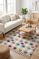 Eden Polka Dots Multi Rug — AI styled visualisation