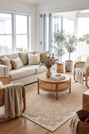 Patio Kudo Natural Indoor Outdoor Rug — AI styled visualisation