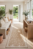 Patio Kudo Natural Indoor Outdoor Runner Rug — AI styled visualisation