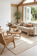 Patio Tilda Natural Indoor Outdoor Rug — AI styled visualisation